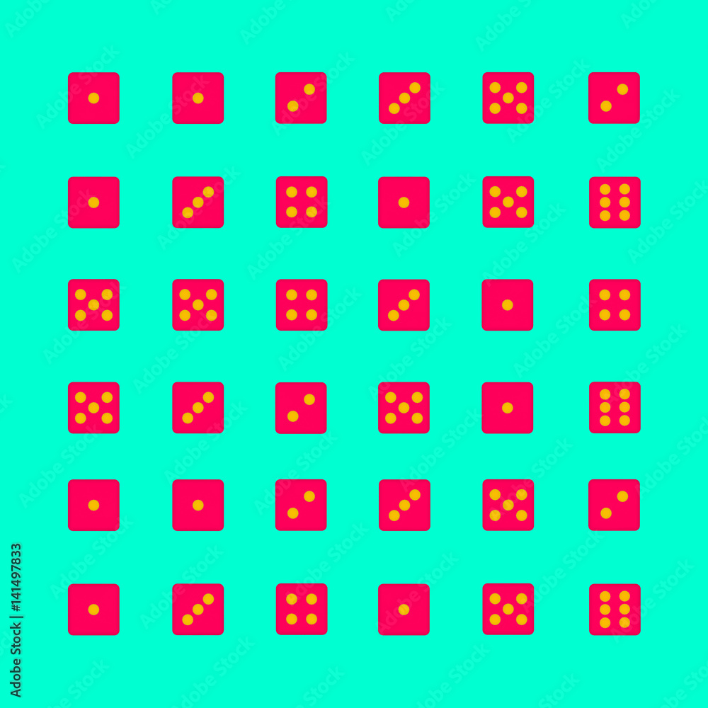 ILLUSTRATION OF ABSTRACT BACKGROUND OF PATTERN MADE WITH DICE ILLUSTRATION OF ABSTRACT BACKGROUND OF PATTERN MADE WITH DICE