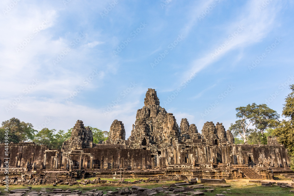 Angkor Wat temple ruins.