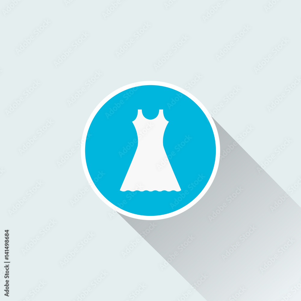 flat bride dress icon flat bride dress icon