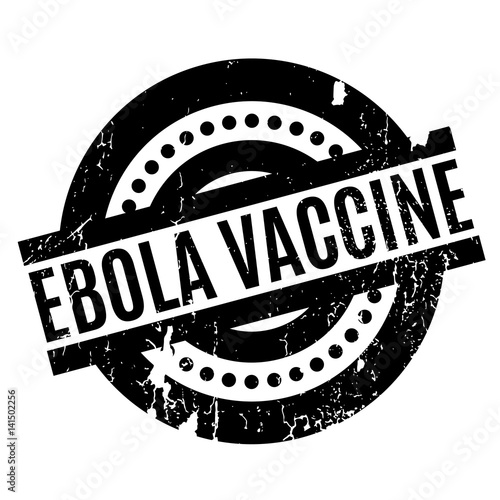 Ebola Vaccine rubber stamp. Grunge design with dust scratches. Effects can be easily removed for a clean, crisp look. Color is easily changed.