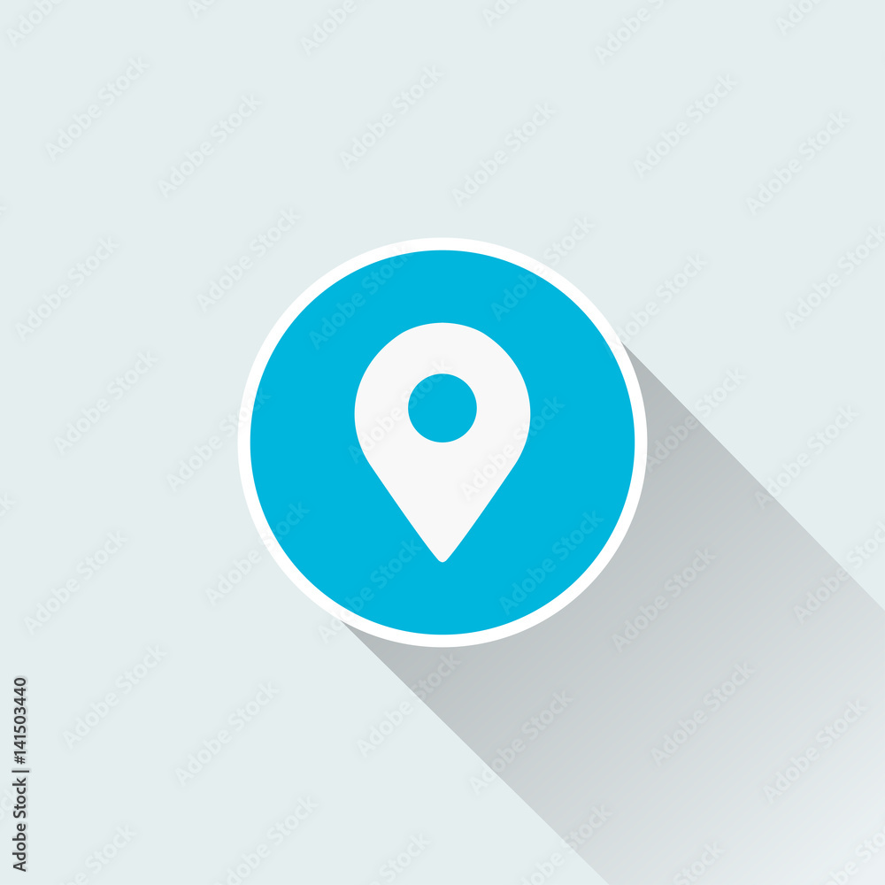 flat geo pin icon flat geo pin icon