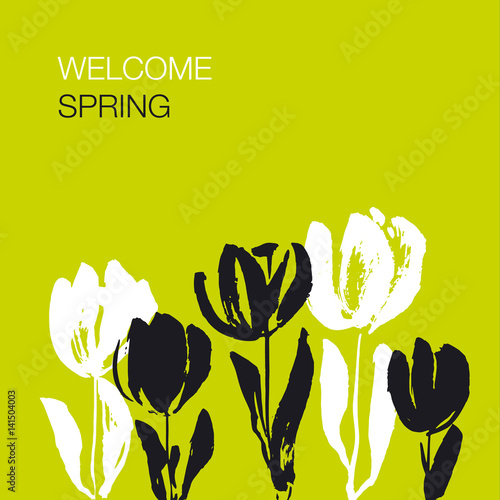 Concept grunge black ink sp...