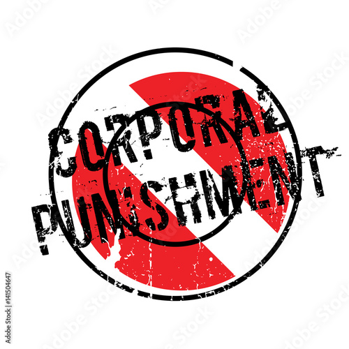 Corporal Punishment rubber stamp. Grunge design with dust scratches. Effects can be easily removed for a clean, crisp look. Color is easily changed.