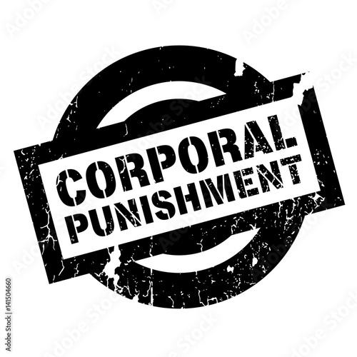 Corporal Punishment rubber stamp. Grunge design with dust scratches. Effects can be easily removed for a clean, crisp look. Color is easily changed.