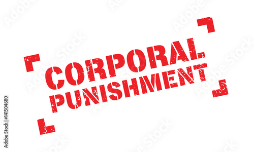 Corporal Punishment rubber stamp. Grunge design with dust scratches. Effects can be easily removed for a clean, crisp look. Color is easily changed.