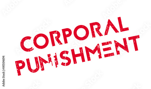 Corporal Punishment rubber stamp. Grunge design with dust scratches. Effects can be easily removed for a clean, crisp look. Color is easily changed.