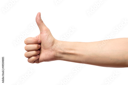 Wallpaper Mural Male hand showing thumbs up sign Torontodigital.ca