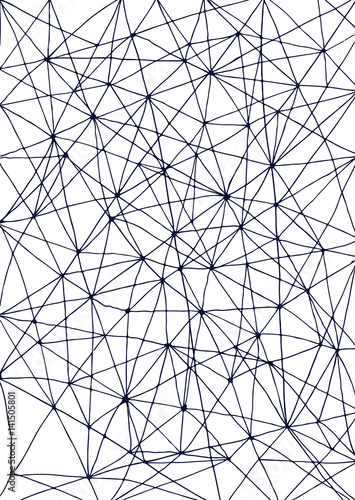 vector abstract background witn hand drawn net