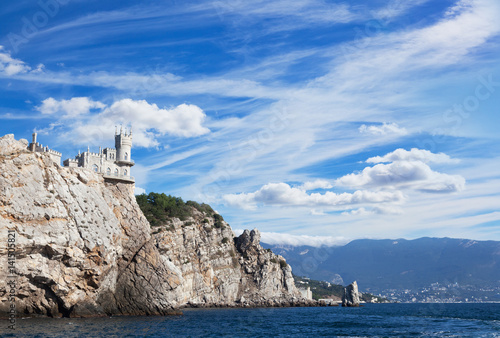 well-known castle Swallow's Nest near Yalta in Crimea