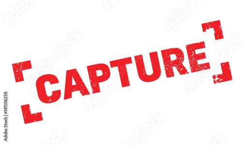 Capture rubber stamp. Grunge design with dust scratches. Effects can be easily removed for a clean, crisp look. Color is easily changed.