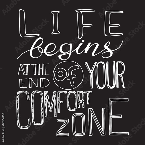 Calligraphy Inspirational quote. Motivation for life and happiness
