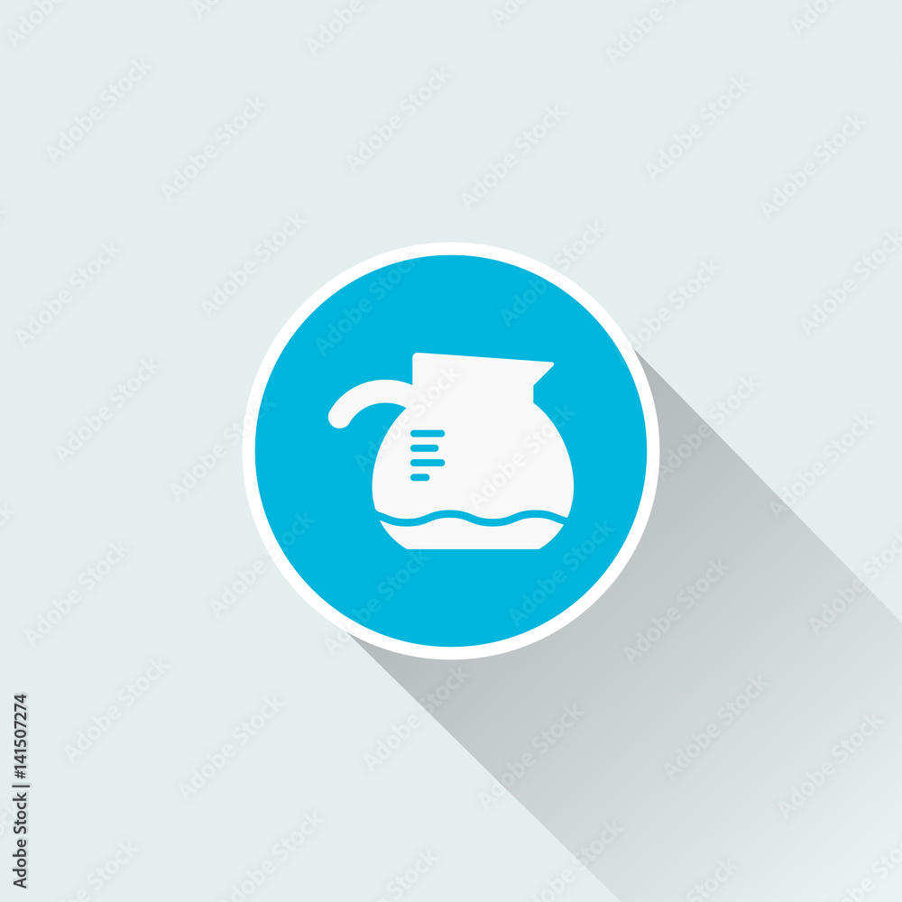 flat kettle icon flat kettle icon