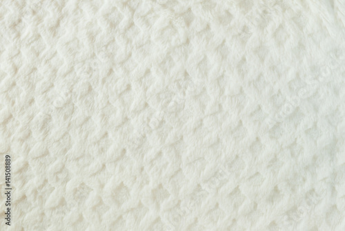White quilted fur background