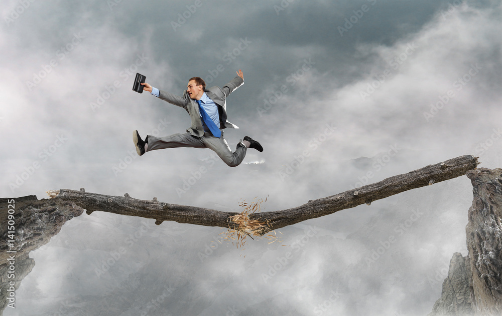 Overcoming fear of failure . Mixed media . Mixed media