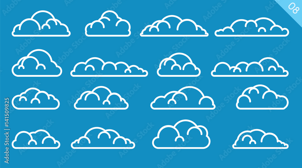 Vector line cloud set Vector line cloud set
