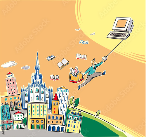 City of Milan towards the future.