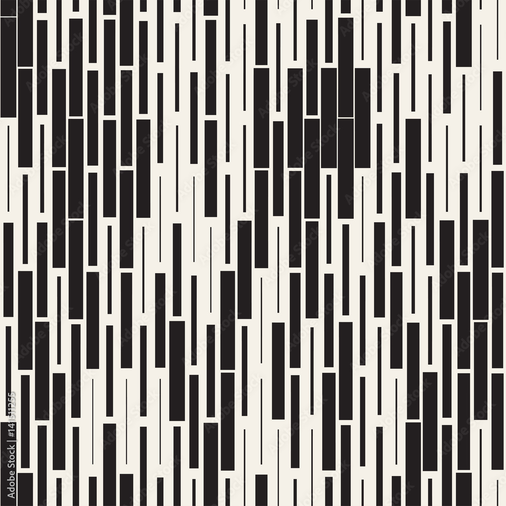 Vector Seamless Black And White Irregular Dash Rectangles Grid Pattern. Abstract Geometric Background Design Vector Seamless Black And White Irregular Dash Rectangles Grid Pattern. Abstract Geometric Background Design