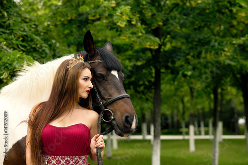 Gorgeous queen and her horse © Kate