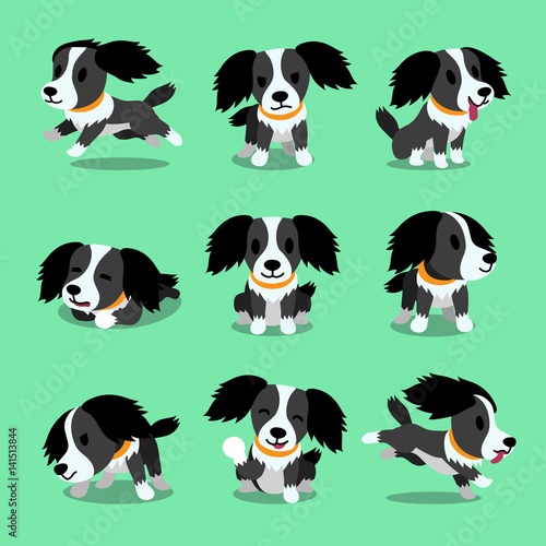 Cartoon character dog poses