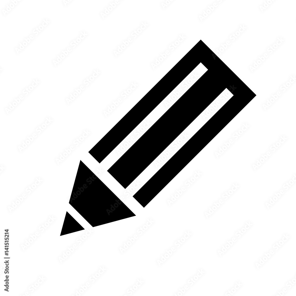 Schwarzes einfaches Symbol - Stift - Bearbeiten - Schreiben
