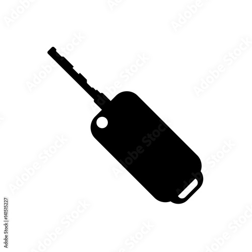 Schwarzes einfaches Symbol - Autoschlüssel