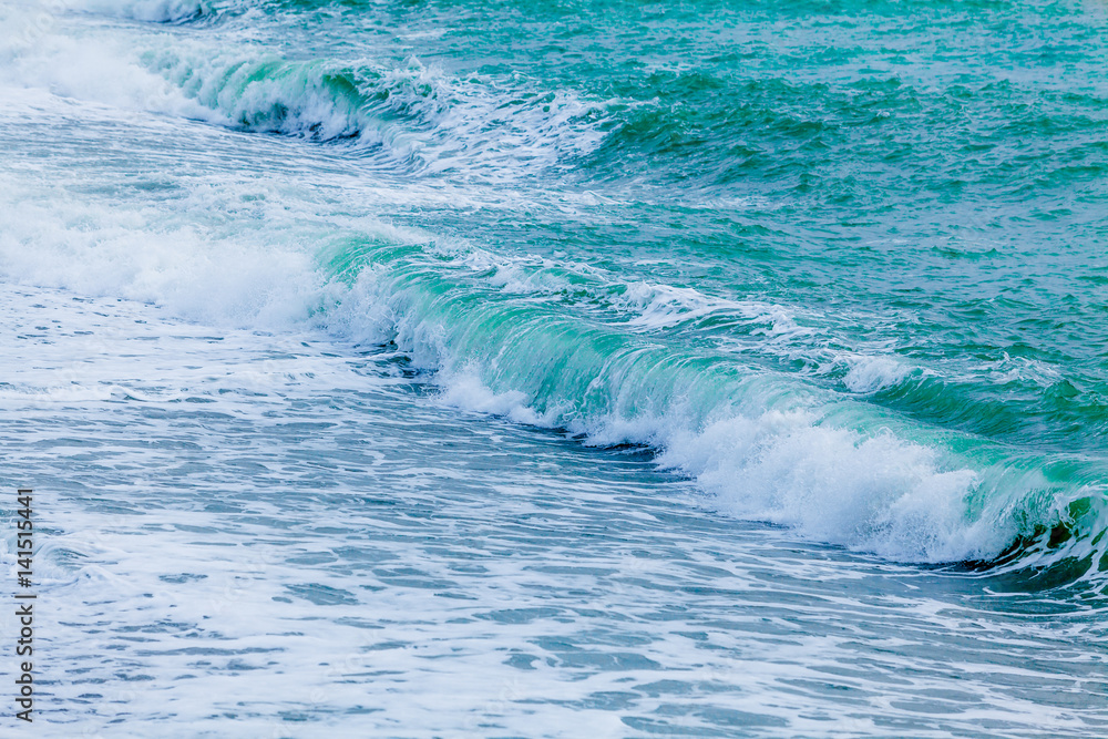 Naklejka premium sea wave. ocean waves. surfing wave