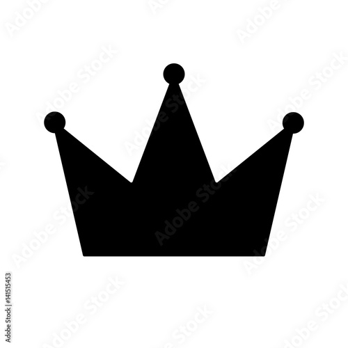 Schwarzes einfaches Symbol - Krone - Exklusiv