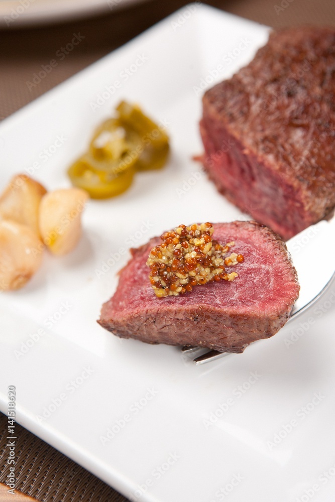 dry aging steak with mustard dry aging steak with mustard