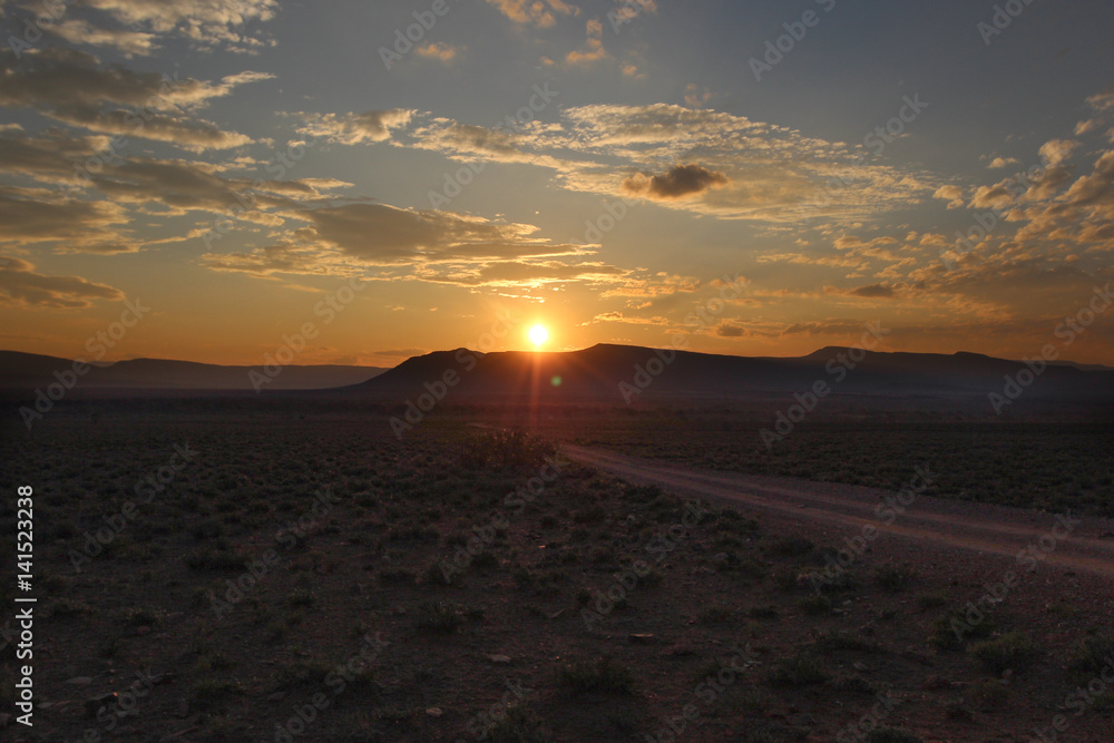 Sunset in Camdeboo National Park – South Africa