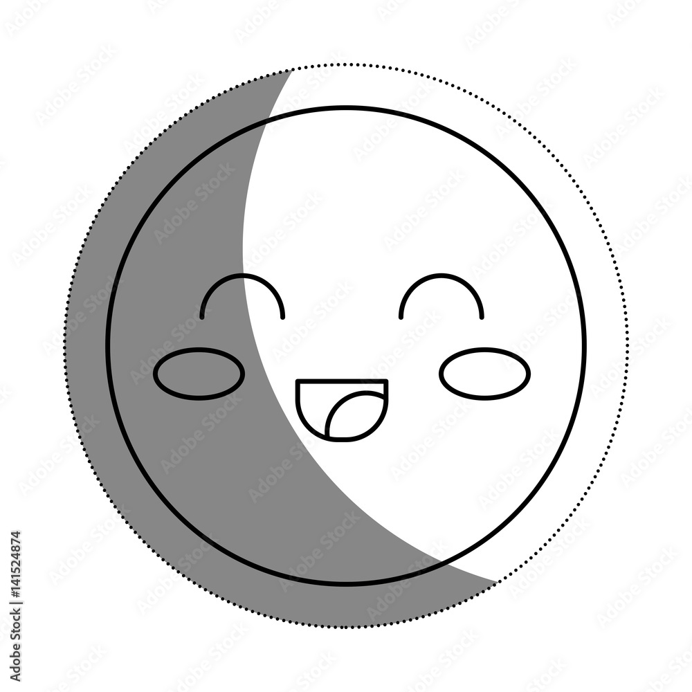 kawaii happy face icon kawaii happy face icon