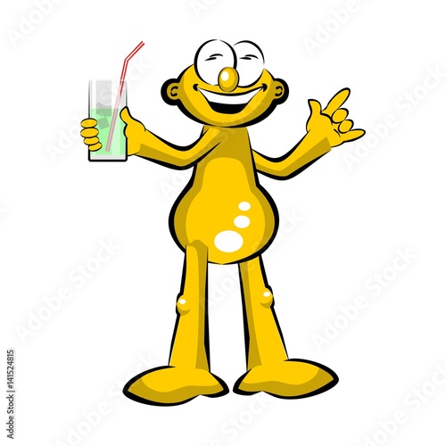 Man drinking soda