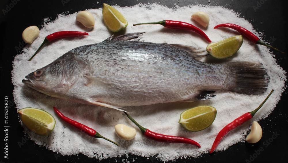 sea bass for Thai food cooking style Stock Photo | Adobe Stock