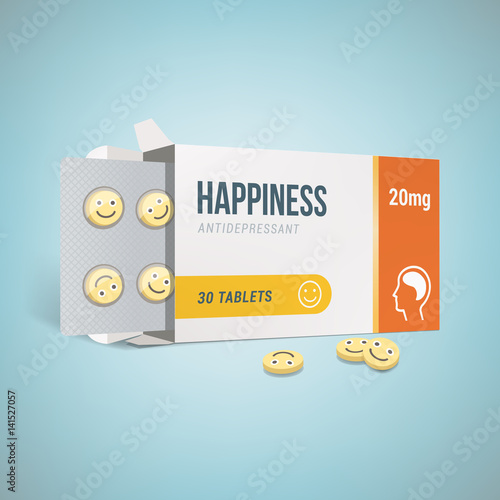 Antidepressants drug box