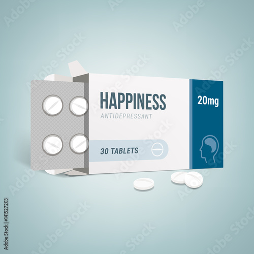 Antidepressants drug box