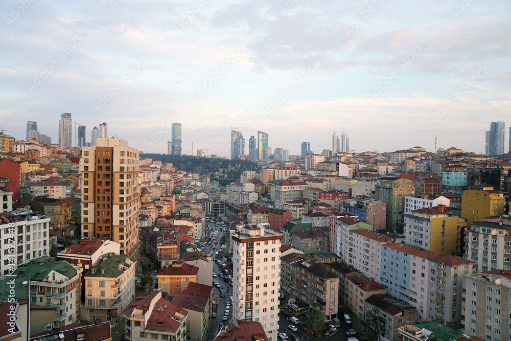 Buildings and irregular settlement istanbul city