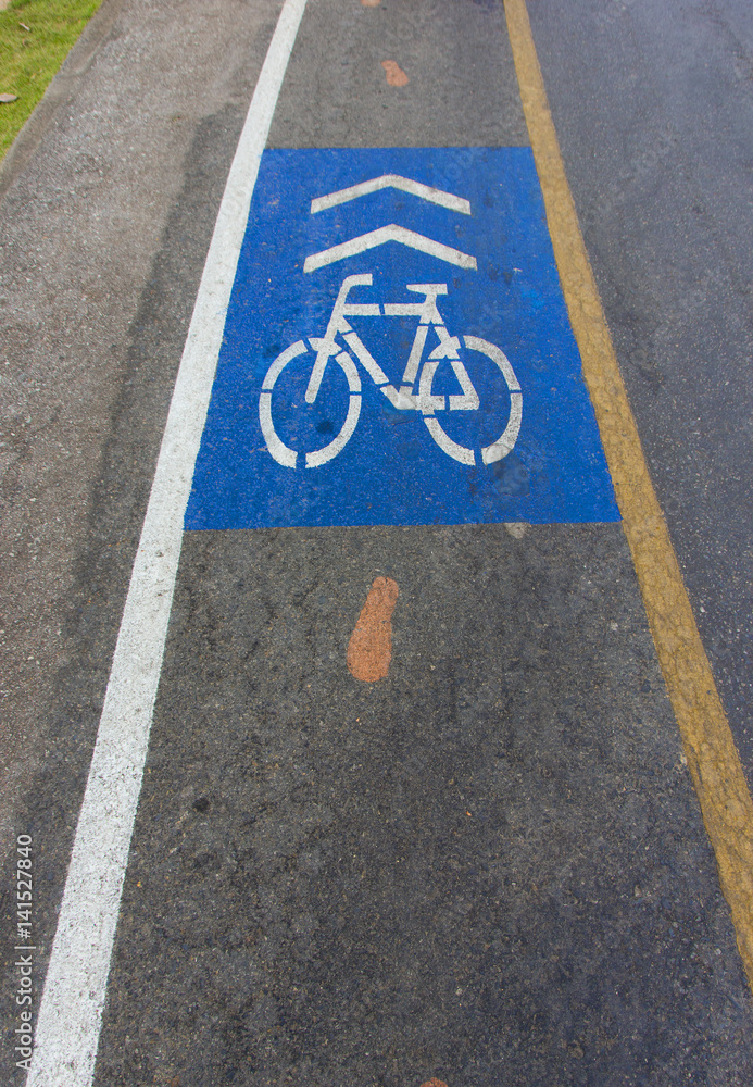 Obraz premium Sign bicycle
