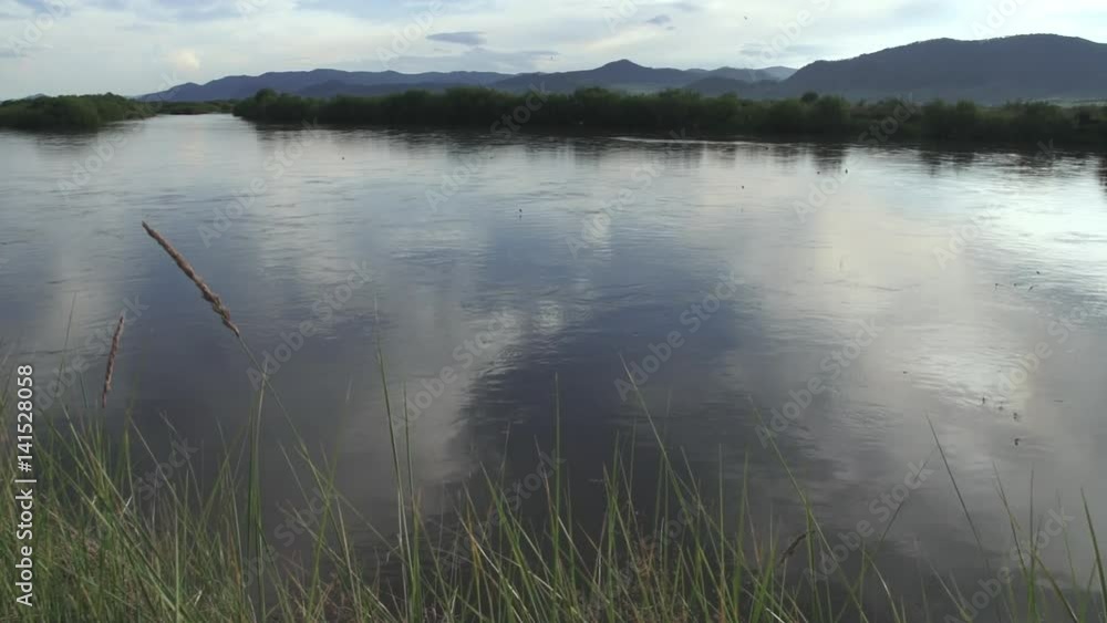 View of the river Selenga. Selenga flows through the territory of Mongolia and Russia into Lake Baikal. View of the river Selenga. Selenga flows through the territory of Mongolia and Russia into Lake Baikal.