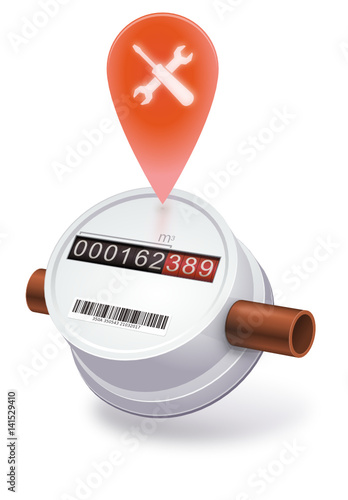 Compteur d'eau en panne