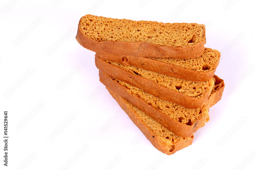 crispy rusk on white crispy rusk on white
