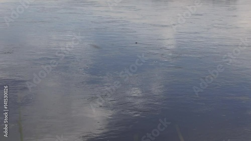 View of the river Selenga. Selenga flows through the territory of Mongolia and Russia into Lake Baikal.