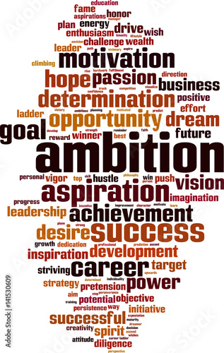 Ambition word cloud