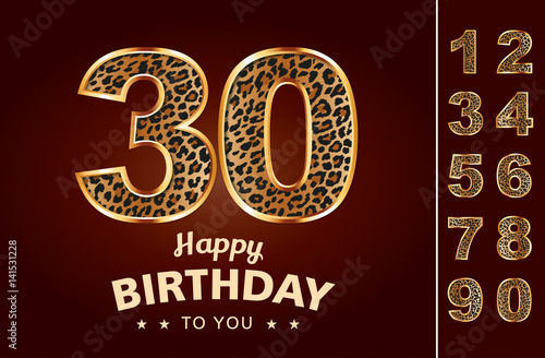 Carte d'anniversaire léopard-1