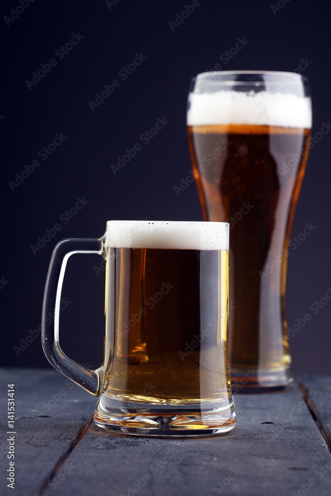 Still Life with a draft beer by the glass. Still Life with a draft beer by the glass.