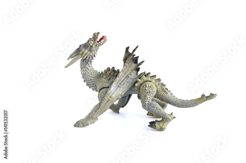 dragon toy on isolated