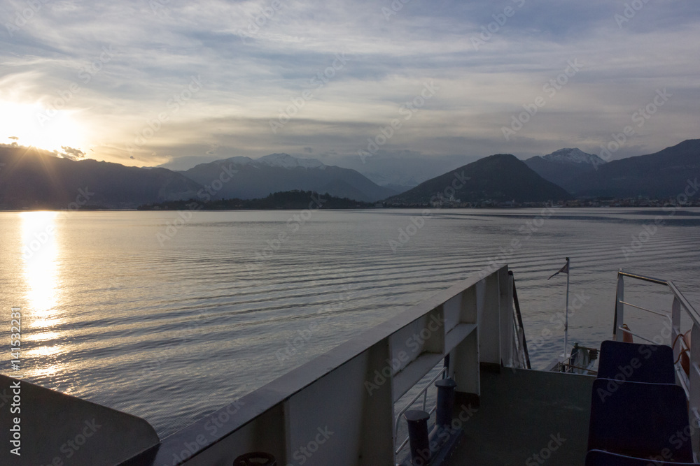 lago maggiore ferry summer