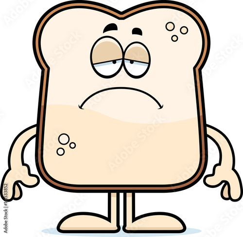 Sad Cartoon Bread