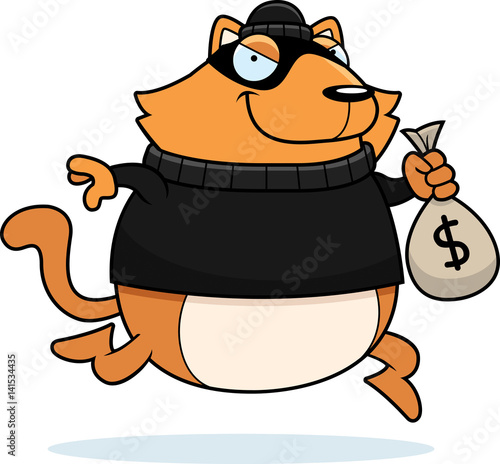 Cartoon Cat Burglar