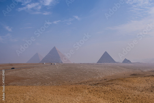 The three Great Pyramids of Giza
