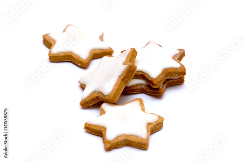 Wallpaper Mural 
Cookies in the shape of a star on a white background Torontodigital.ca