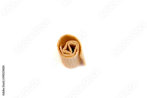 Cookies spiral on a white background photo